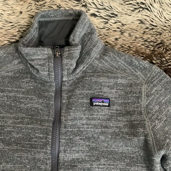 Patagonia 2xHost Pick Youth Two Tone Grey Full Zip Jakcet - Picture 2 of 7